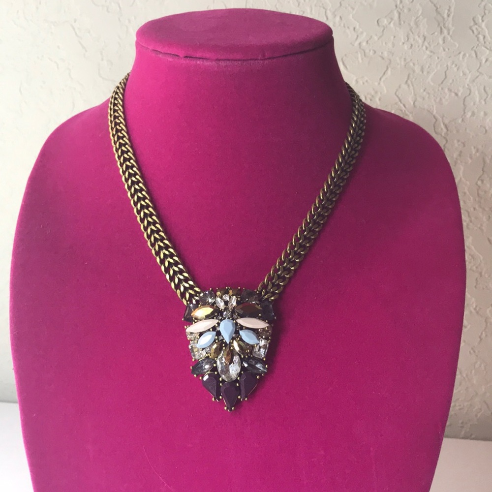 J.Crew Crystal Pendant Necklace